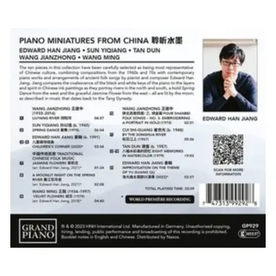 "Edward Han Jiang: Piano Miniatures from China" ("") (CD / Album)