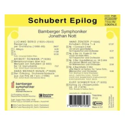 "Schubert Epilog" ("") (CD / Album)