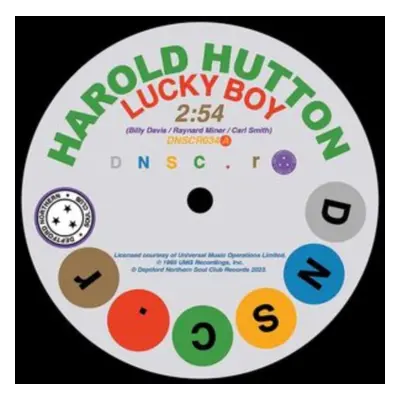 "Lucky Boy/Thinkin' About You" ("Harold Hutton & The Dells") (Vinyl / 7" Single)