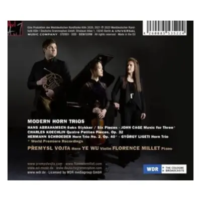 "Premysl Vojta/Ye Wu/Florence Millet: Modern Horn Trios" ("") (CD / Album)