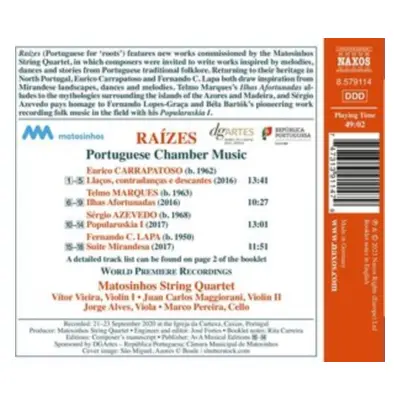 "Raizes: Portuguese Chamber Music" ("") (CD / Album)