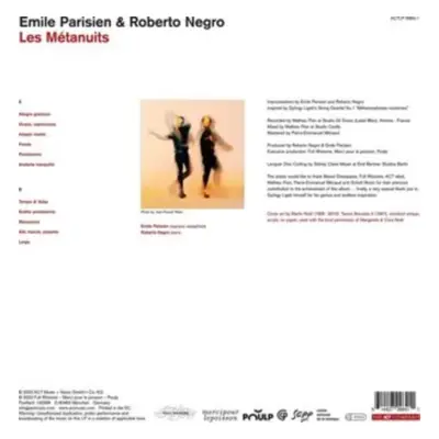 "Les Mtanuits" ("Emile Parisien/Roberto Negro") (Vinyl / 12" Album)