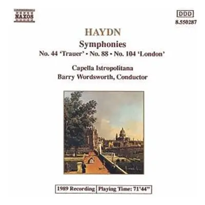 "Symphonies Nos. 44, 88 and 108 (Wordsworth)" ("") (CD / Album)