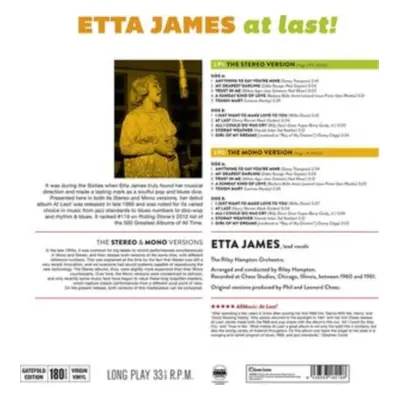 "At Last! The Stereo & Mono Versions" ("Etta James") (Vinyl / 12" Album)