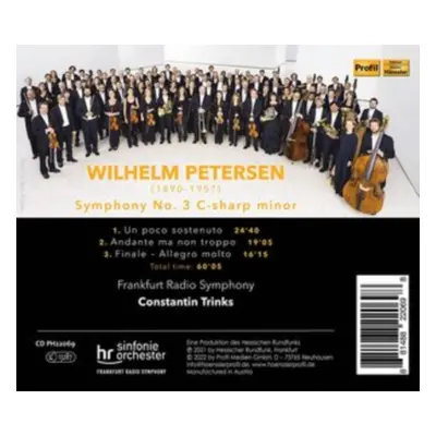 "Wilhelm Petersen: Symphony No. 3, Op. 30" ("") (CD / Album)