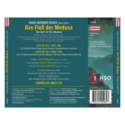 "Hans Werner Henze: Das Flo Der Medusa (The Raft of Medusa)" ("") (CD / Album)