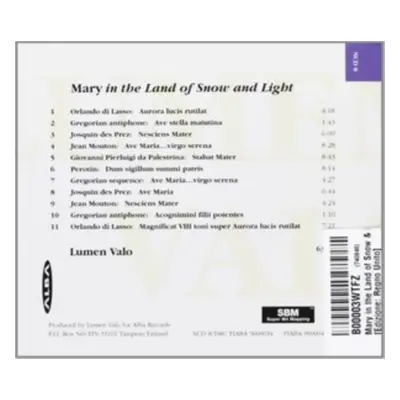 "Mary in the Land of Snow and Light" ("") (CD / Album)