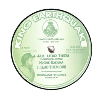 "Jah Lead Them/Rough Road" ("Hughie Izachaar") (Vinyl / 12" EP)