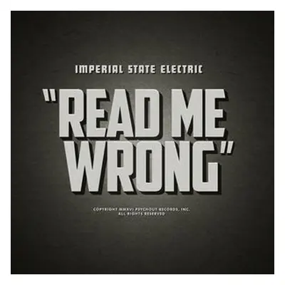 "READ ME WRONG" ("") (Vinyl / 12" Album)