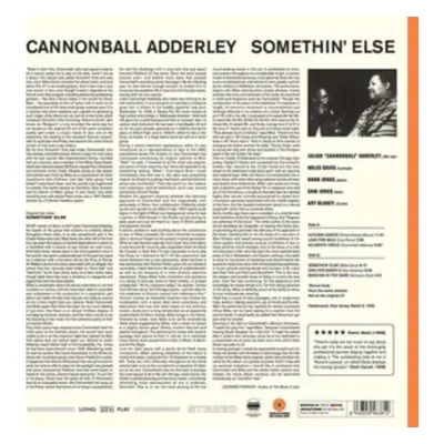 "Somethin' Else" ("Cannonball Adderley") (Vinyl / 12" Album Coloured Vinyl)