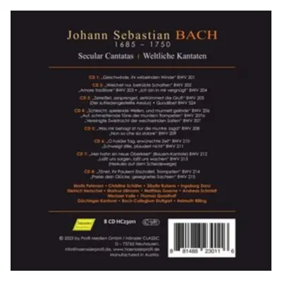 "Johann Sebastian Bach: Secular Cantatas" ("") (CD / Box Set)