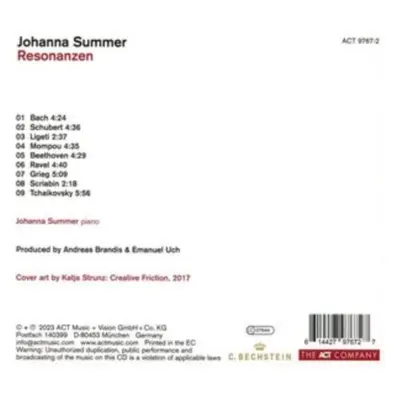 "Resonanzen" ("Johanna Summer") (CD / Album)