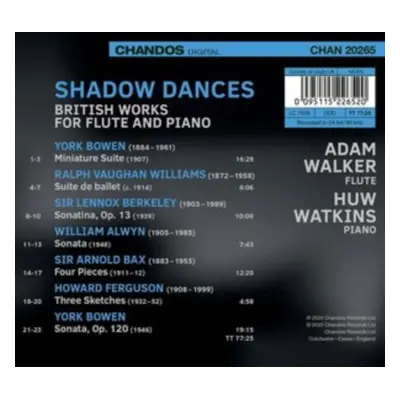 "Shadow Dances: British Works for Flute" ("") (CD / Album)