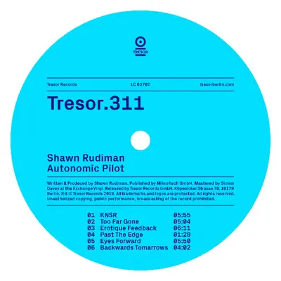 "Autonomic Pilot" ("Shawn Rudiman") (Vinyl / 12" EP)