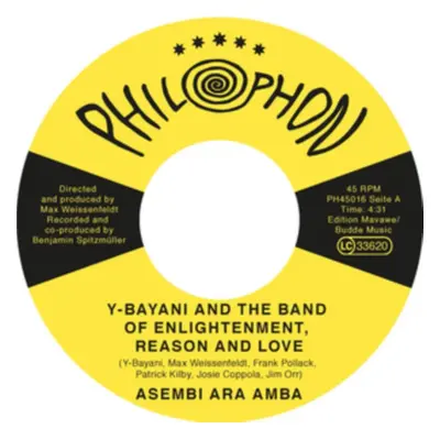 "Asembi Ara Amba" ("Y-Bayana & The Band of Enlightenment Reason and Love") (Vinyl / 7" Single)