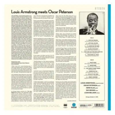 "Louis Armstrong Meets Oscar Peterson" ("Louis Armstrong & Oscar Peterson") (Vinyl / 12" Album C