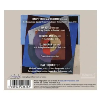 "Piatti Quartet: Boyle/Moeran/Ireland/Vaughan Williams" ("") (CD / Album)