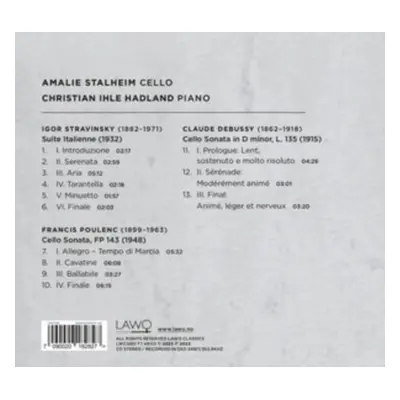 "Amalie Stalheim/Christian Ihle Hadland: Stravinsky/Poulenc/..." ("") (CD / Album)