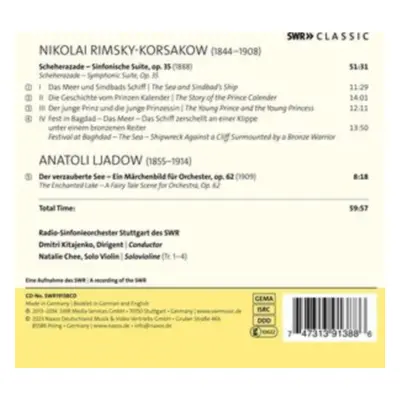 "Rimsky-Korsakow: Scheherazade, Op. 35/Anatoli Ljadow: Der..." ("") (CD / Album)