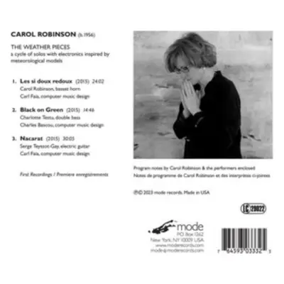 "Carol Robinson: The Weather Pieces" ("") (CD / Album)