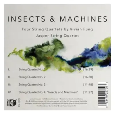 "Insects & Machines: Quartets of Vivian Fung" ("") (CD / Album)