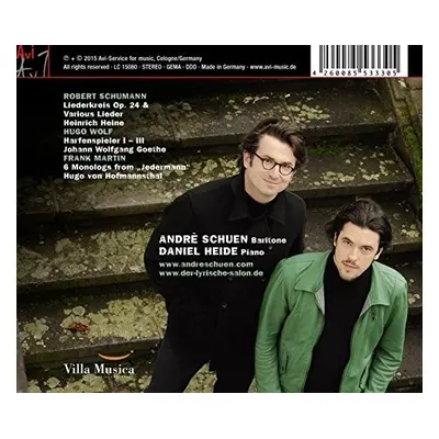 "Schumann/Wolf/Martin: Lieder" ("") (CD / Album)