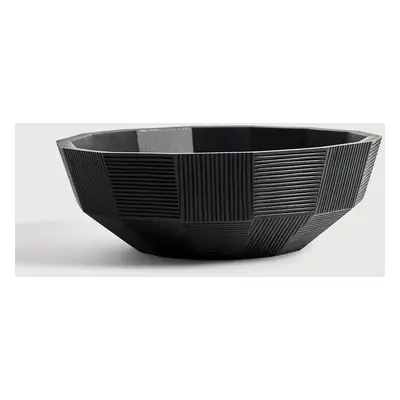 Mahagóni tál Black Striped bowl - Ethnicraft