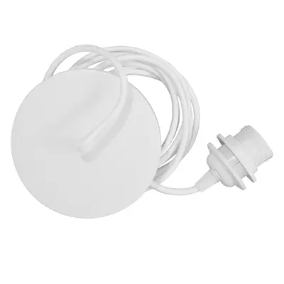 Lámpabúra függeszték Rosette white Ø 14 cm L 2,1 m - UMAhu