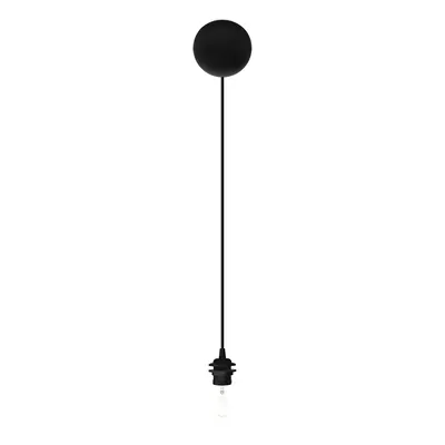 Lámpabúra függeszték Cannonball black Ø 12cm L 2,5 m - UMAGE