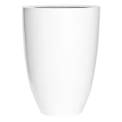 Květináč Ben, barva lesklá bílá, více velikostí - PotteryPots méret: XL - 72 cm, ⌀ 52 cm