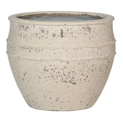 Pottery Pots Athena, krétafehér, többféle méretben – fazekas edények méretek: M: ⌀ 40,5 x 33 cm