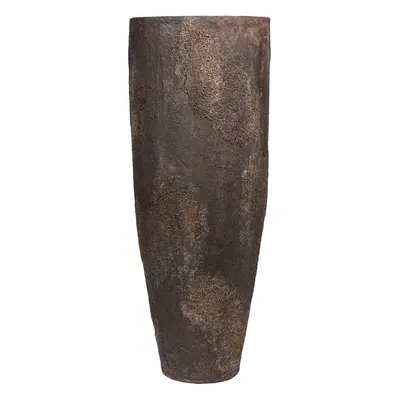 Květináč Dax, barva hnědá s vysokým leskem, více velikostí - PotteryPots méret: XL - h 97 cm, ⌀ 