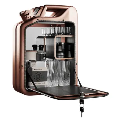 Minibar / kanistr - Bar Cabinet, Copper, 6 variant - Danish Fuel Variáns: Smoked Oak