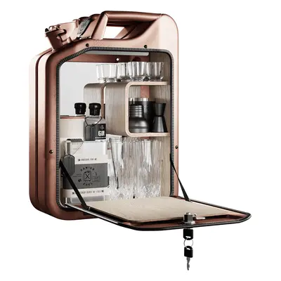 Minibar / kanistr - Bar Cabinet, Copper, 6 variant - Danish Fuel Variáns: Oak