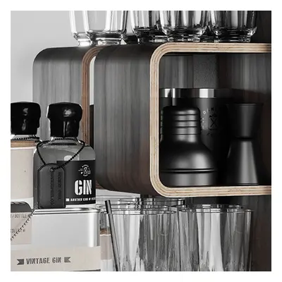 Koupelnová skříňka / kanistr - Bathroom Cabinet, Nano Black, 6 variant - Danish Fuel Variáns: Wa