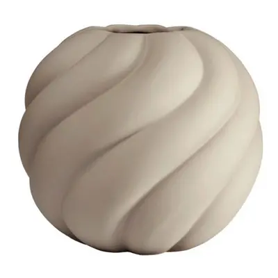 Twist Ball váza, 20 cm, homok - COOEE