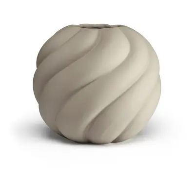 Twist Ball váza, 12 cm, homok - COOEE