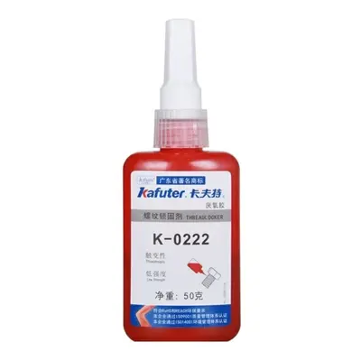 KAFUTER® Threadlocker K-0222 Csavarrögzítő Alacsony Szilárdságú 50ml