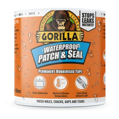 Gorilla WATERPROOF PATCH & SEAL TAPE Fehér 3m x 100mm Vízálló Foltozó/Tömítő Ragasztószalag