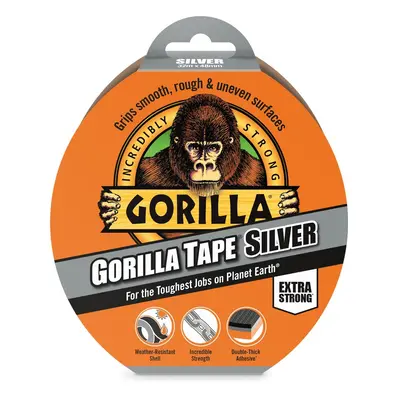 Gorilla Tape Silver 32m x 48mm Szürke Extra Erős Ragasztószalag