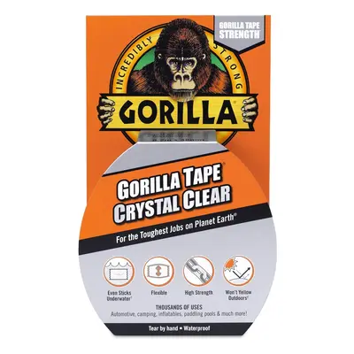 Gorilla Tape CRYSTAL CLEAR Repair 8,2m x 48mm Vízálló Kristálytiszta Javítószalag