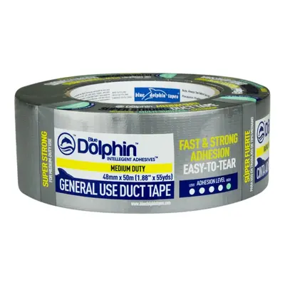 Blue Dolphin Duct Tape Ragasztószalag Szürke 190 mikron 48mm x 50m