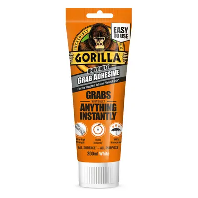 Gorilla HEAVY DUTY GRAB Extra Erős Építési Ragasztó - 200ml tubus