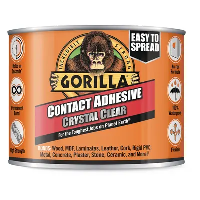 Gorilla Contact Adhesive Clear Kristálytiszta Általános Kontakt Ragasztó 250ml