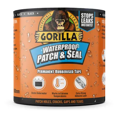 Gorilla WATERPROOF PATCH & SEAL TAPE Fekete 3m x 100mm Vízálló Foltozó/Tömítő Ragasztószalag