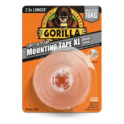 Gorilla Mounting Tape XL Kristálytiszta Kétoldalas Ragasztószalag 2,5cm x 3,8m