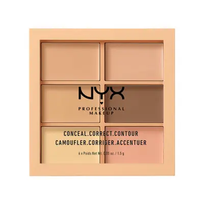 NYX Professional Makeup korrektor paletta - Conceal, Correct, Contour Palette – Light (3CP01)