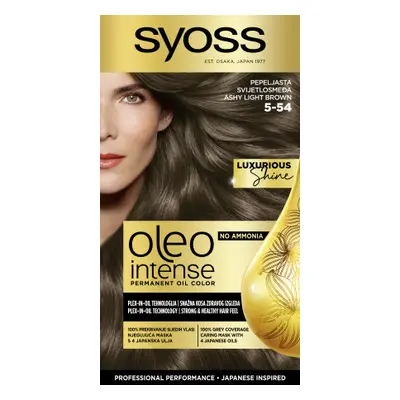 Syoss -tartós olajfesték-Oleo Intense Permanent Oil Color - 5-54 Ashy Light Brown