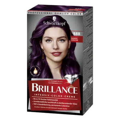 Schwarzkopf Brillance hajfesték - Intensive Color Cream - 888 Dark Cherry