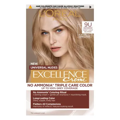 L’Oréal Paris EXCELLENCE Nudes hajfesték - 9U Universal Very Light Blonde